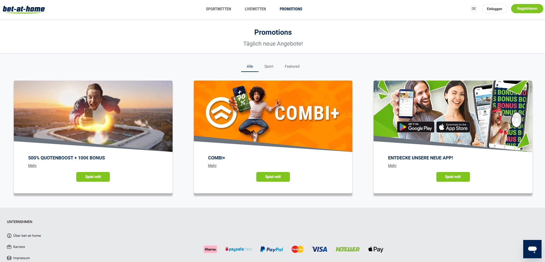 bet-at-home Offers