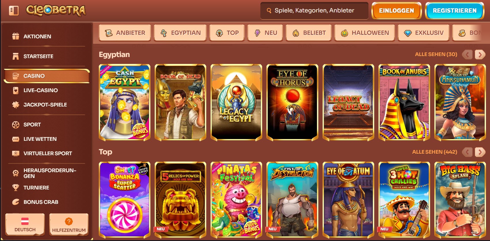 Cleobetra Spiele