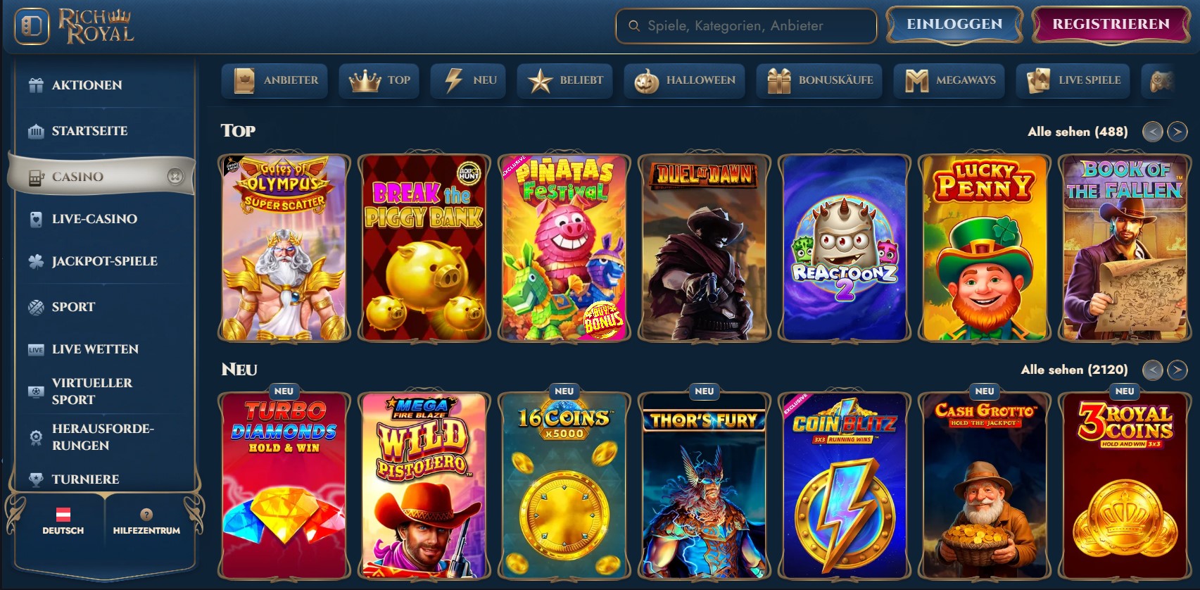Rich Royal Spiele