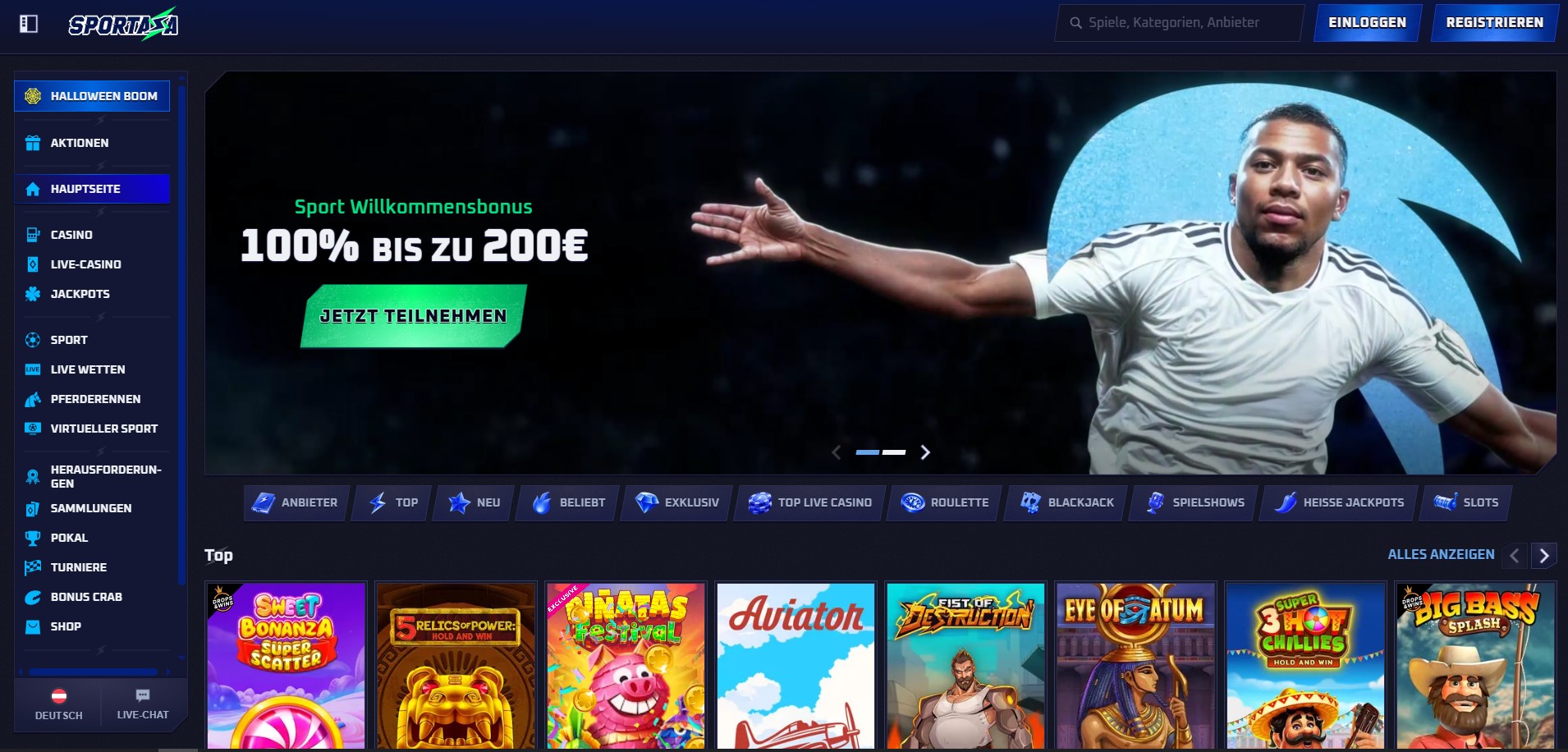 Sportaza Homepage