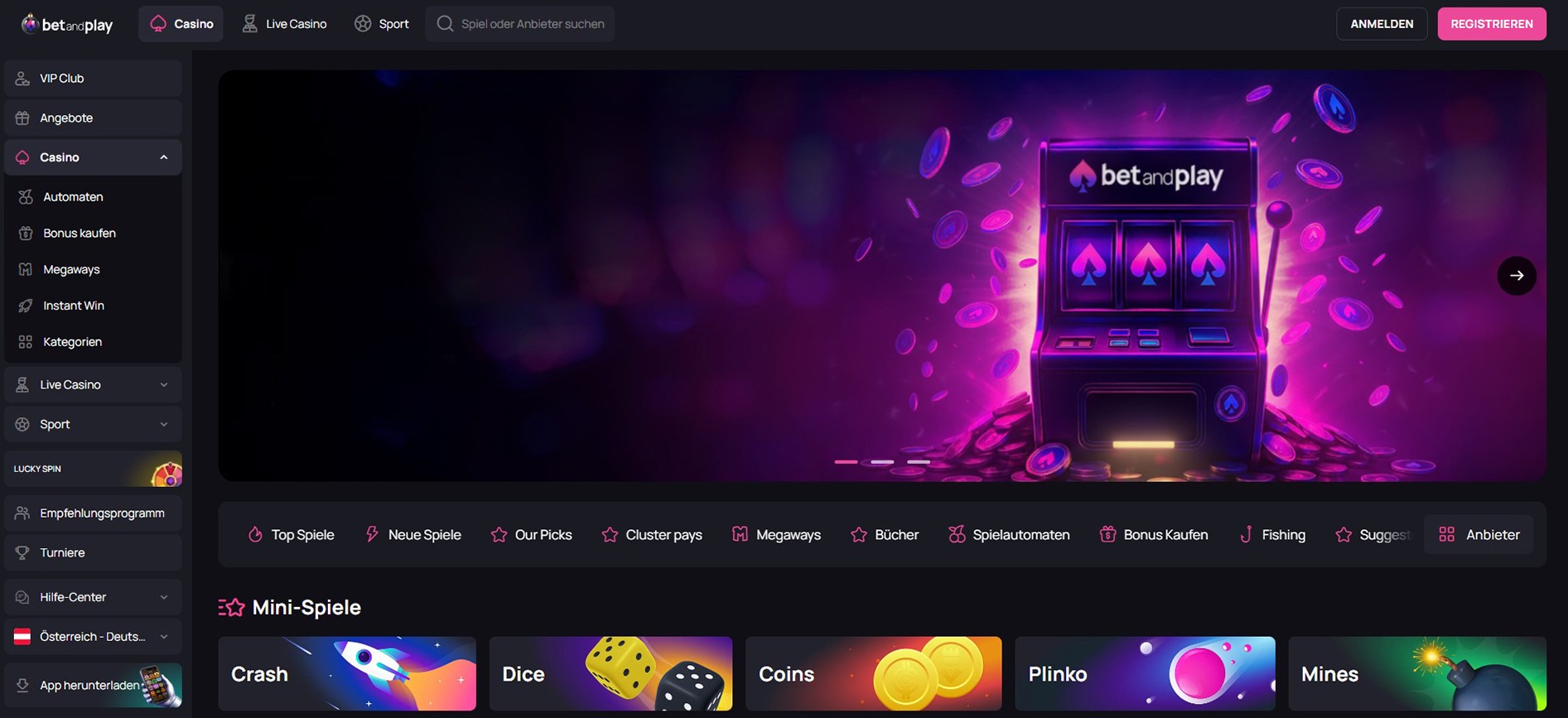 Betandplay Homepage