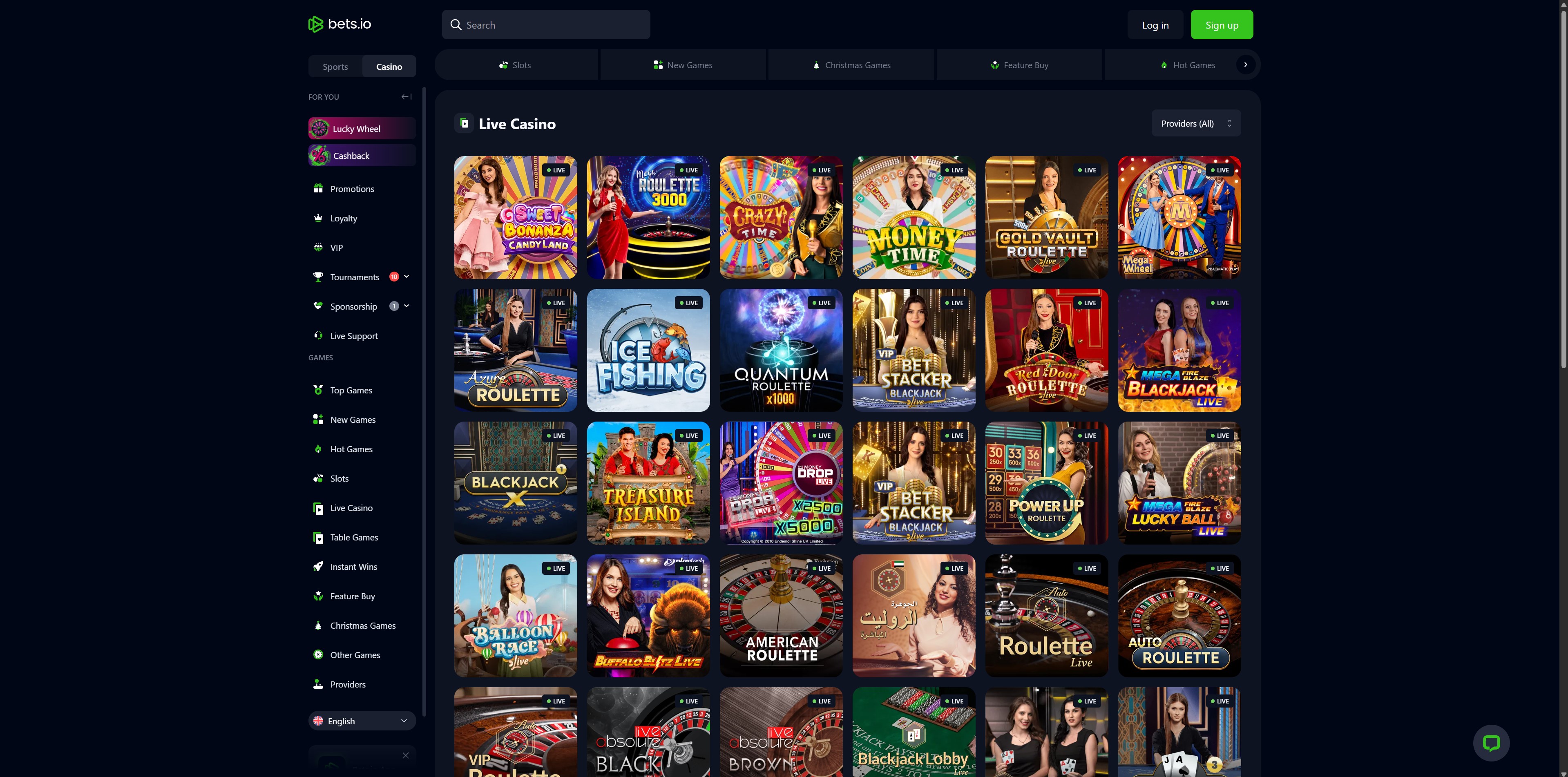 Bets.io Live-Casino